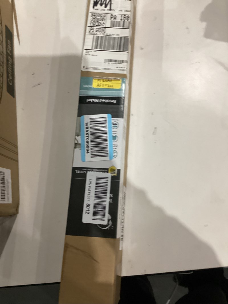 Condition photo showing New/Like New for Zenna Home Tension Shower Curtain Rod, No Drill Adjustable Tension Curtain Rod for Bathroom, Rustproof, Easy Install Expandable Shower Curtain Rods, 26 to 76 Inches, Brushed Nickel