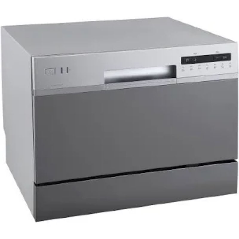 edgestar dwp63 21-5/8 inch wide 6 place setting countertop dishwasher - silver