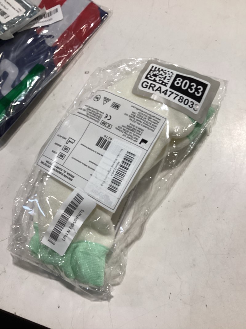 Condition photo showing Good Condition for rolyan elbow/heel protectors, pair of x-large 13" heel or elbow sleeves with urethane foam pad to relieve pressure, knit support prevents ulcerations, elbow protectors for elderly x-large foam pad