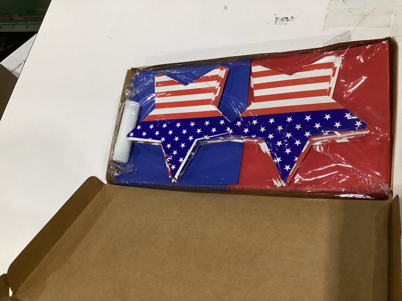 Condition photo showing Good Condition for whaline 36 pack july 4th patriotic greeting cards boxed american flag stars stripes blank note cards with envelopes stickers glue stick for independence day memorial day veterans day 4th of july