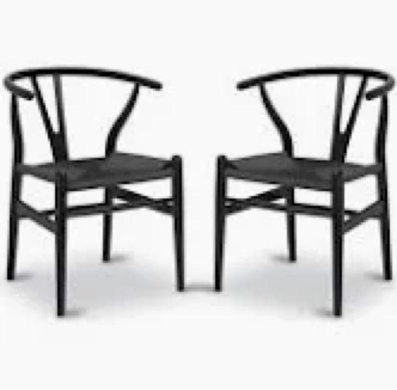 Wyn Woven Dining Chair (Set of 2) Black