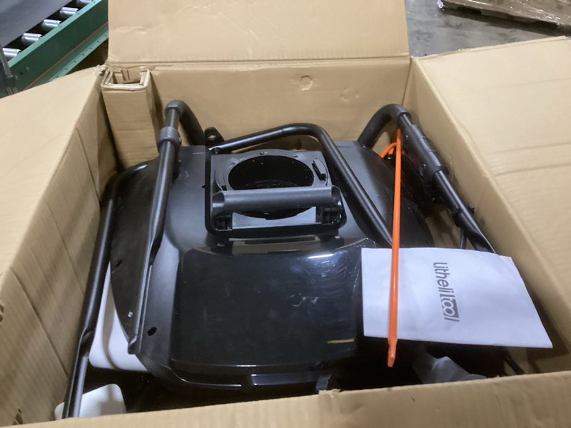 Condition photo showing As Is for Litheli 2x20V Battery Powered Cordless Snow Blower, 20'' Brushless Electric Snow Thrower with Wheels, LED Lights, 180° Chute, Powerful Snow Removal Kit with 4.0Ah Battery U20 Snow Blower