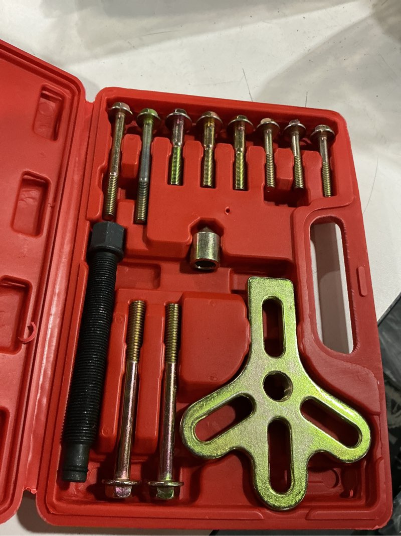 Condition photo showing Good Condition for nyxova harmonic balancer steering wheel puller kit, 13pcs steering wheel puller, harmonic balance puller yoke