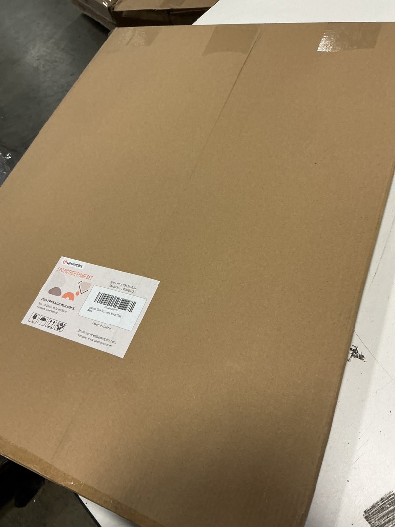 Condition photo showing New/Like New for upsimples 18x24 Picture Frame, Display Pictures 16x20 with Mat or 18 x 24 Without, Wall Hanging Poster Frames, Bronze, 1 Pack