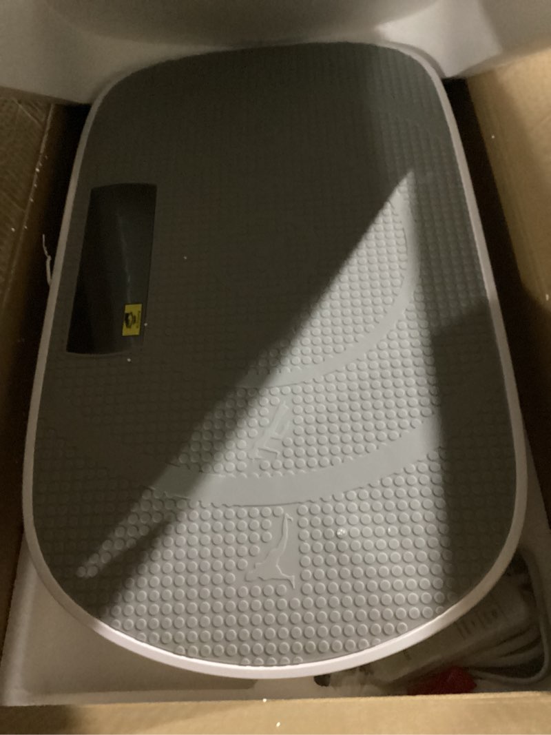 Condition photo showing New/Like New for merach vibration plate exercise machine, whole body workout equipment for women, bluetooth and silicone pedal, vibration plate with auto mode, vibrate fitness platform for home grey