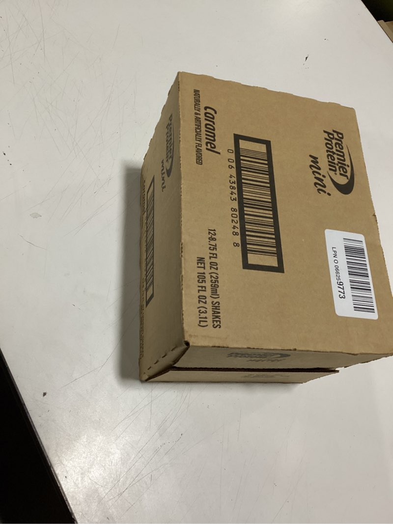 Condition photo showing New/Like New for Premier Protein Shake MINIs, Caramel, 22g Protein, 120 Calories, No Added Sugar, 8.75 fl oz, 12 Pack (Packaging May Vary) Protein Shake Caramel 8.75 Fl Oz (Pack of 12)