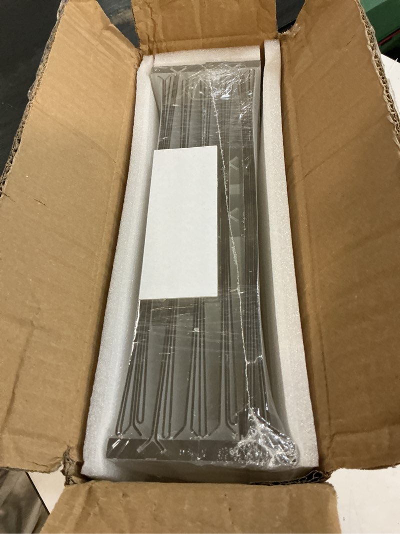 Condition photo showing Good Condition for 12 pack acrylic sign holder 8.5 x 11, double-sided clear sign holder plastic stands for display, t shape acrylic table sign stands for office store restaurants wedding party decoration vertical 12 pack 8.5x11