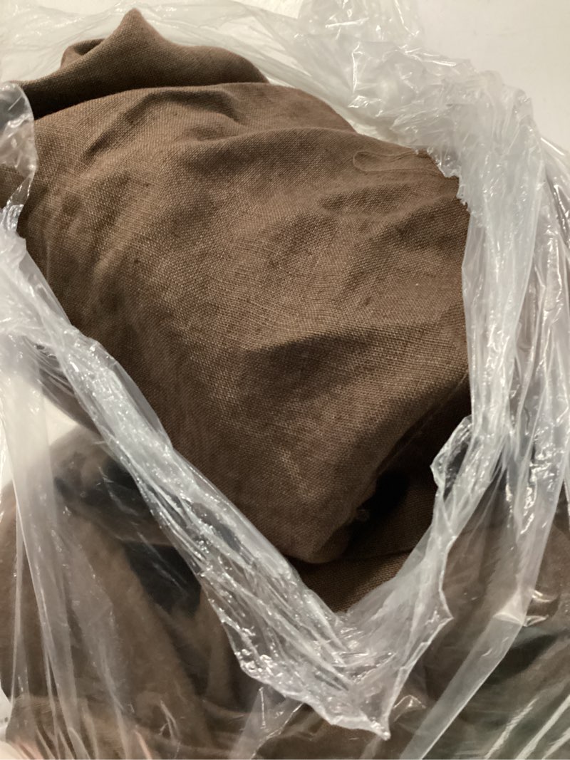 Condition photo showing Good Condition for european linen pillowcase set, king, espresso
