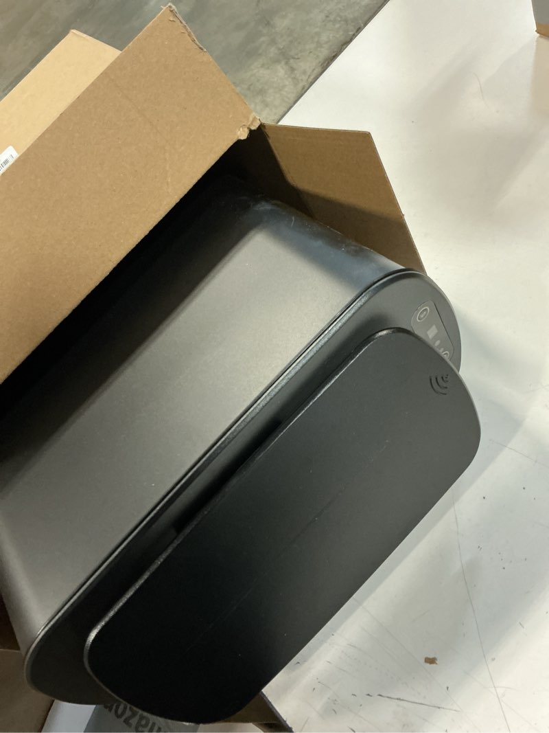 Condition photo showing Good Condition for Cesun Automatic Motion Sensor Black Bathroom Trash Can with Lid, 2.6 Gallon Touchless Trash Bin, Smart Plastic Slim Garbage Can Small Wastebasket for Toilet, Office, rv, Bedroom, Living Room