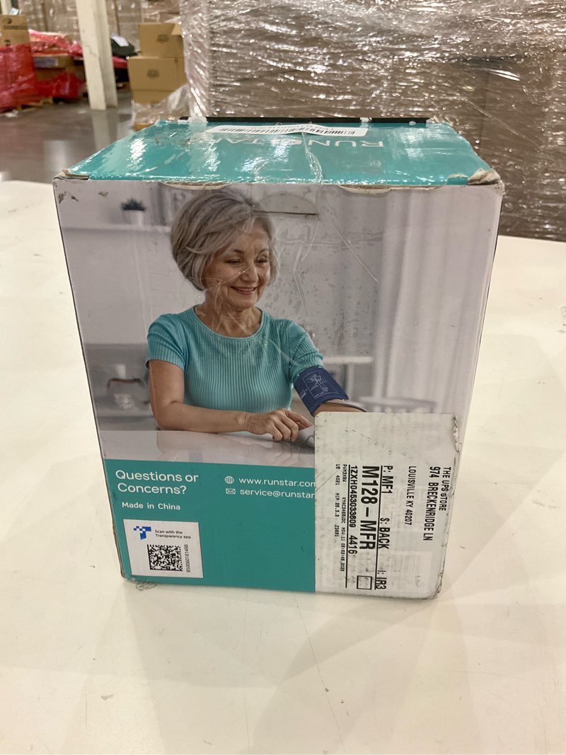 Condition photo showing New/Like New for RunStar Upper Arm Blood Pressure Monitor with Wide Range Cuff (8.6'' -16.5'') for Home Use FSA&HSA Eligible, Automatic Digital BP Machine with Storage Bag, 2x99 Reading Memory