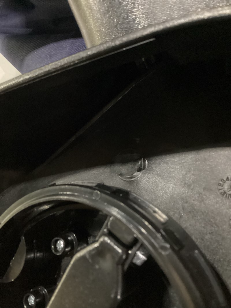 Condition photo showing As Is for side mirror made by pollyway
