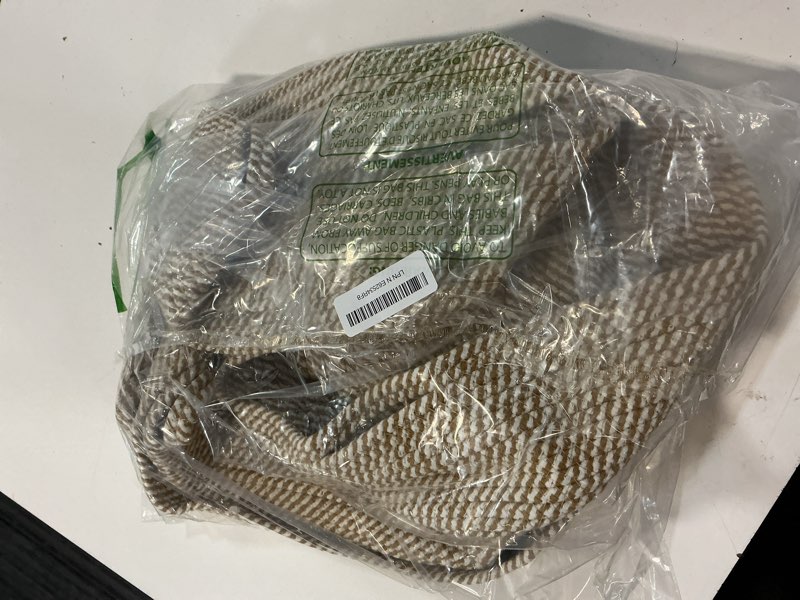 Condition photo showing Good Condition for pack of decorative small storage baskets for shelves, cotton rope woven basket for organizing bathroom, nursery, closet, cabinet, toys & socks, gift baskets empty, 11.8\"x7.9\"x4.7\", khaki