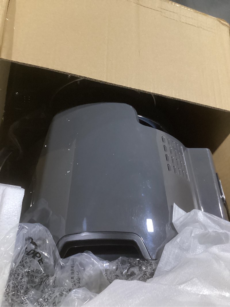 Condition photo showing As Is for Nuwave Duet Electric Pressure Cooker & Air Fryer Combo, 450 IN 1 Slow Cooker & Grill with Integrated Digital Temp Probe, 6qt SS Pot, Adjustable High/Low Pressure, Built-in Sure-Lock Safety Tech Black and Gray