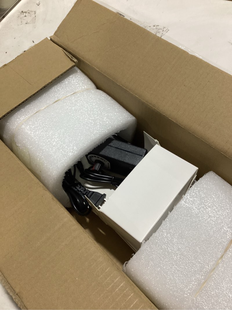 Condition photo showing As Is for dc 12v electric desktop conveyor belt, 116rpm adjustable mini conveyor belt with speed controller for small-scale material production packaging friction experiment, 19.7” x 3.9”
