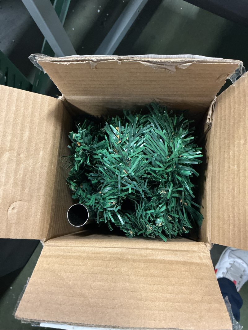Condition photo showing Good Condition for 4ft Green Christmas Tree - Premium Hinged Artificial Small Christmas Tree, Canadian Fir Full Bodied 4 Feet Tree with 320 Tips, Lightweight and Easy to Assemble Holiday Décor Tree with Metal Stand