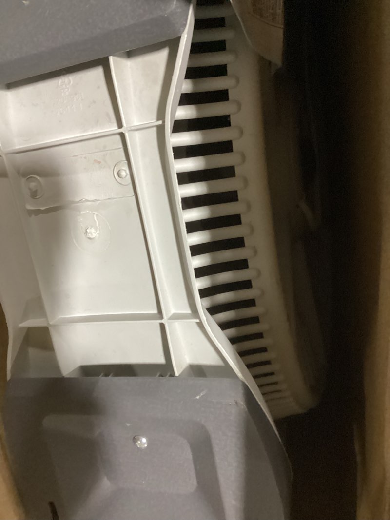 Condition photo showing As Is for lasko wind machine fan, air circulator fan with 3 speeds, 20" model 3300, gray