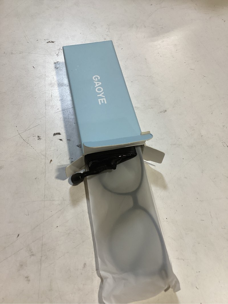 Condition photo showing Good Condition for gaoye blue light blocking glasses - trending round tr90 frames, metal arms, uv400 protection - matching soft case *1-light black frame/transparent lens clear