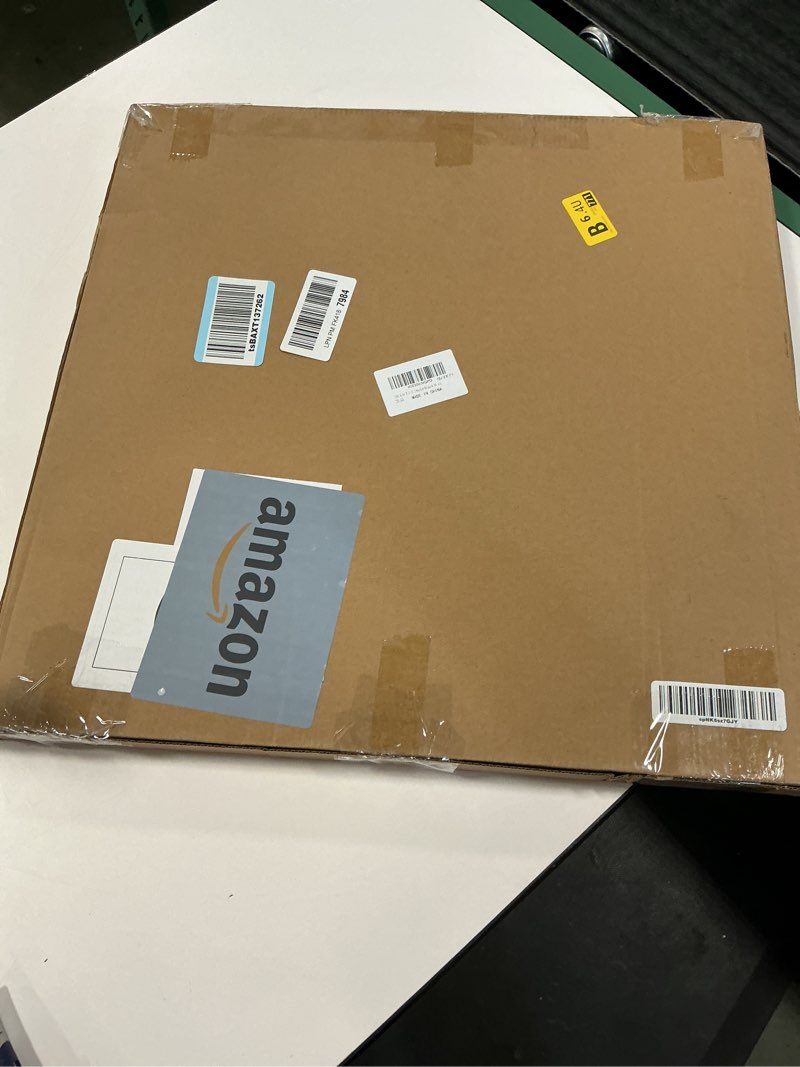 Condition photo showing New/Like New for SKAOTUS 18x18 Picture Frame Black Solid Wood for Black Mat 14x14 Wall Mounting Square Poster Frames