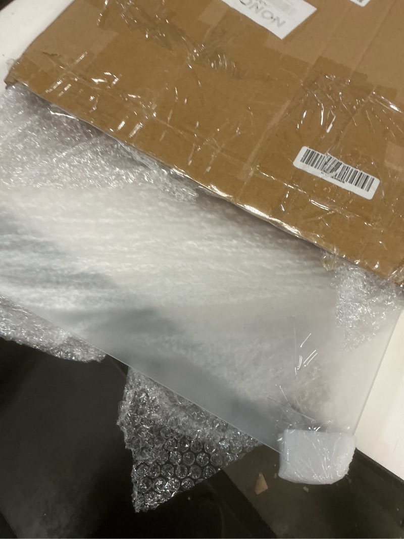 Condition photo showing Good Condition for Wesiti Large Acrylic Cutting Board with Lip Non Slip 28 x 16 Inch Clear Cutting Board Chopping Acrylic Countertop Protector Cover Shatter Resistant for Home Restaurant Kitchen Sink Stove 28"L x 16"W Clear