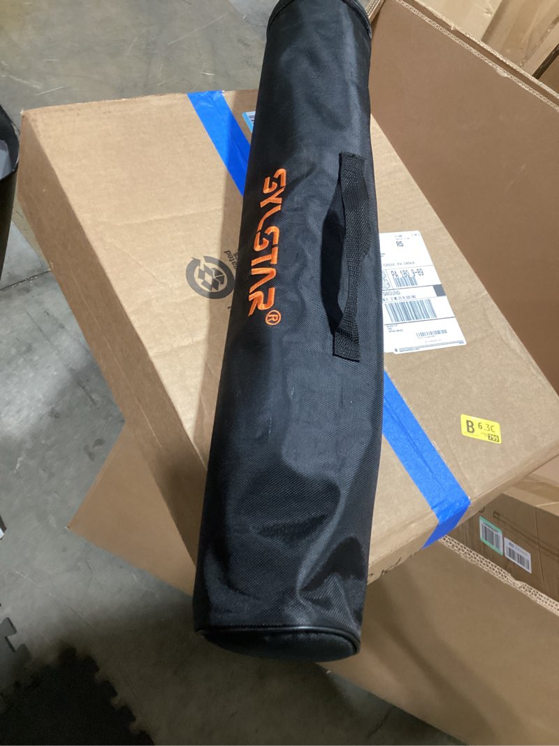 Condition photo showing As Is for sylstar 360° rechargeable work light with remote &telescopic stand (8.4ft), 3000lm ultra bright 3cct dimmable, 6000mah battery, portable camping light for jobsite workshop sports emergencies