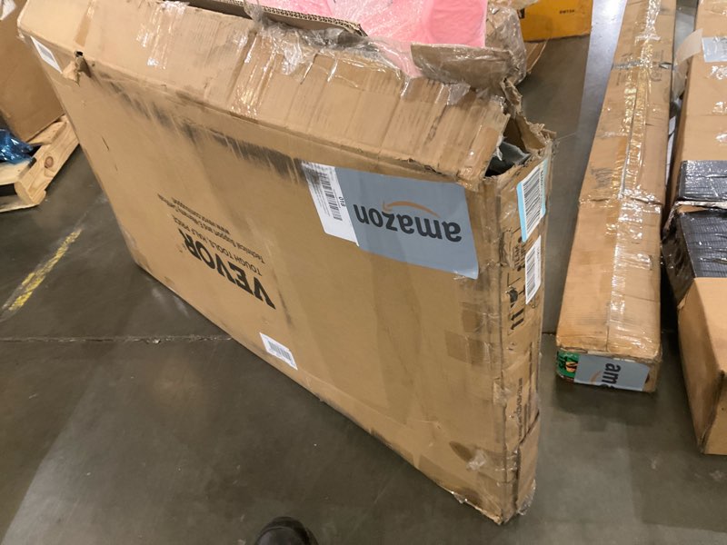 Condition photo showing As Is for VEVOR Platform Truck, 2000 lbs Capacity Steel Flatbed Cart, 47" Length x 24" Width x 32" Height Flat Dolly, Hand Trucks with 5" Nylon Casters, Heavy-Duty Utility Push Carts for Luggage Moving