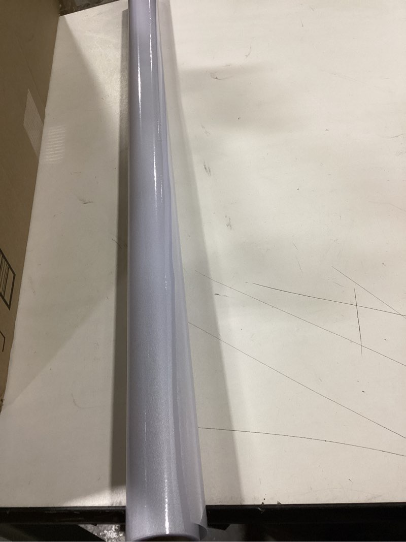 Condition photo showing As Is for Coavas Window Privacy Film Frosted Glass Static Clings,Bathroom Frosting Decorative Window Stickers, Heat UV Blocking Anti-Glare Door Window Coverings Day and Night (29.5 x 118.1 Inch, Pure) 29.5 x 118.1 Inch Pure