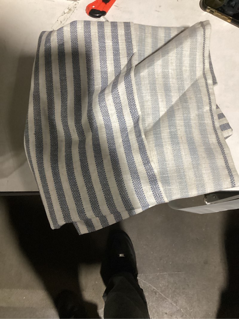 Condition photo showing Good Condition for jinchan Linen Curtains Black on Beige Striped Curtains for Living Room Bedroom Ticking Stripe Light Filtering Farmhouse Cottage Core Rustic Back Tab Window Treatment 2 Panels 96 inches Long 38"W x 96"L (Pack of 2) Boxter Stripe Black on Flax