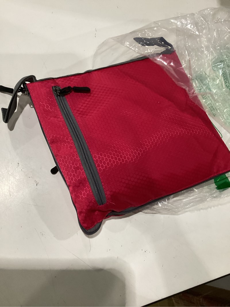 Condition photo showing As Is for woogwin travel duffel bag large foldable waterproof overnight bag for beach swim bags pool sports gym 60l rose