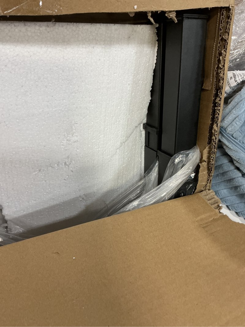 Condition photo showing Good Condition for 19.6-Inch Depth Workbench Frame, Height Adjustable 28.5" to 33.8",Set of 4 Metal Table Legs with Floor Protectors, Heavy Duty DIY Furniture Legs for Study Desk?Power Outlets/Rubber Pad? Power Outlets / Rubber Pad