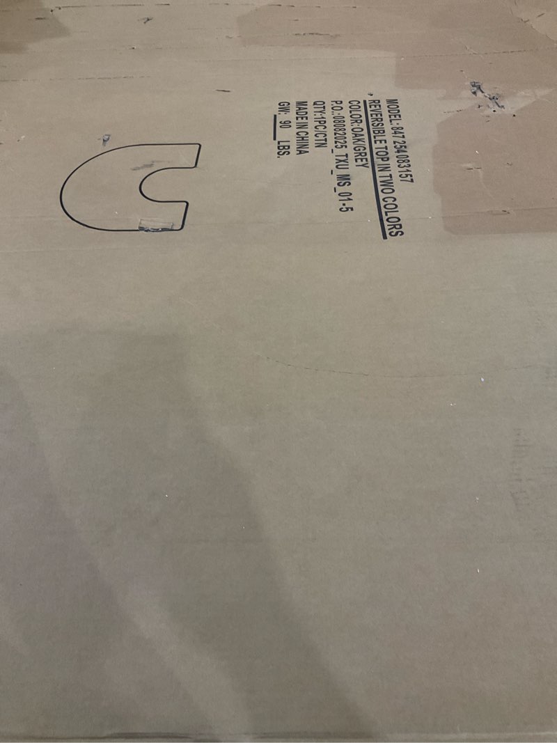 Condition photo showing As Is for reverisble table top