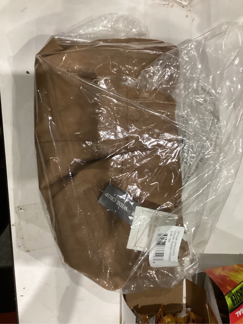 Condition photo showing New/Like New for Zac & Rachel Women's Millennium Fabric - Slim Leg Pull-On Pant 16 Plus Toasted Coconut