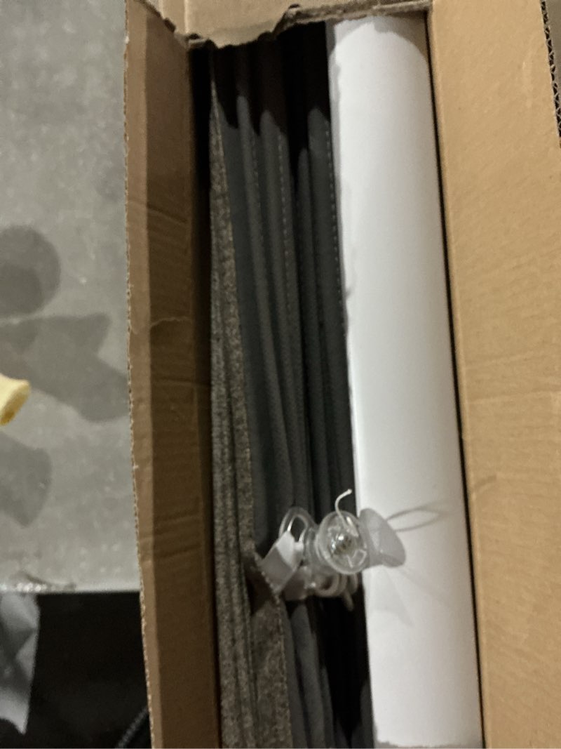 Condition photo showing Good Condition for Joydeco Cordless Roman Shades, Linen Fabric Window Blinds, Thermal Insulated Blackout Blinds, Room Darkening Shades for Indoor Windows, Easy to Install, 27" W×75" H, Linen Linen 27"W x 75"H