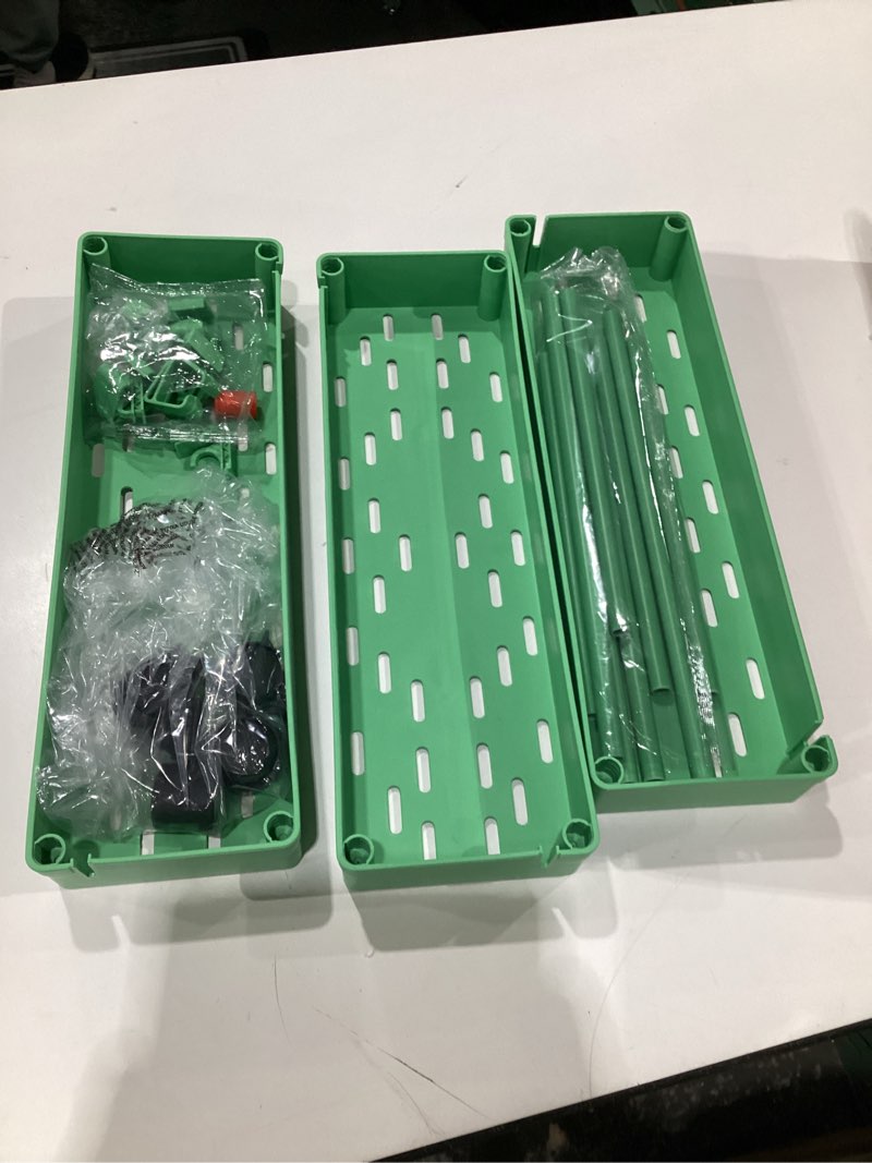 Condition photo showing As Is for SPACEKEEPER Slim Rolling Storage Cart, 3 Tier Bathroom Organizer Utility Cart Laundry Room Organization Mobile Shelving Unit for Kitchen, Bathroom, Office, Bedroom, Narrow Places, Green