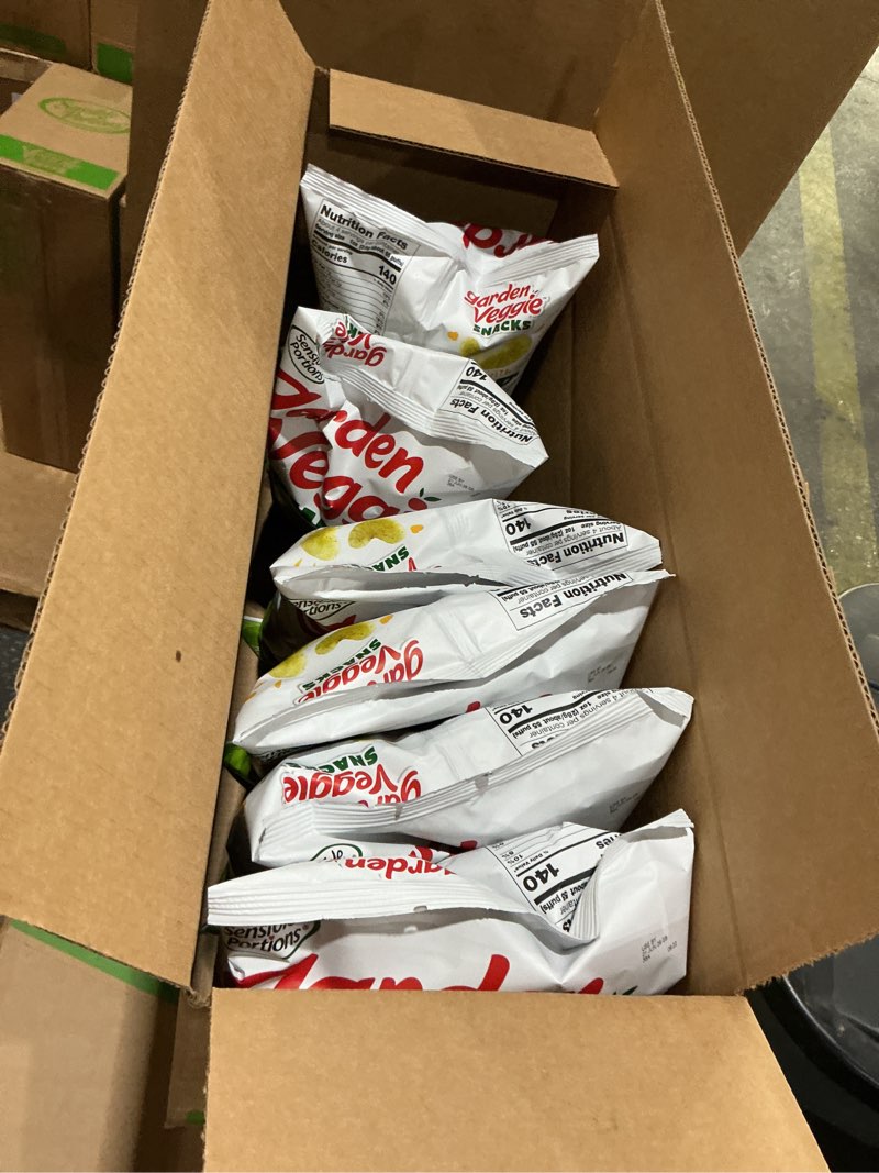 Condition photo showing New/Like New for sensible portions garden veggie puffs, made with avocado oil, gluten-free snack, snacks for kids & families, dill pickle ranch flavor, 3.75 ounce bag, 6 count dill pickle ranch 3.75 ounce (pack of 6)