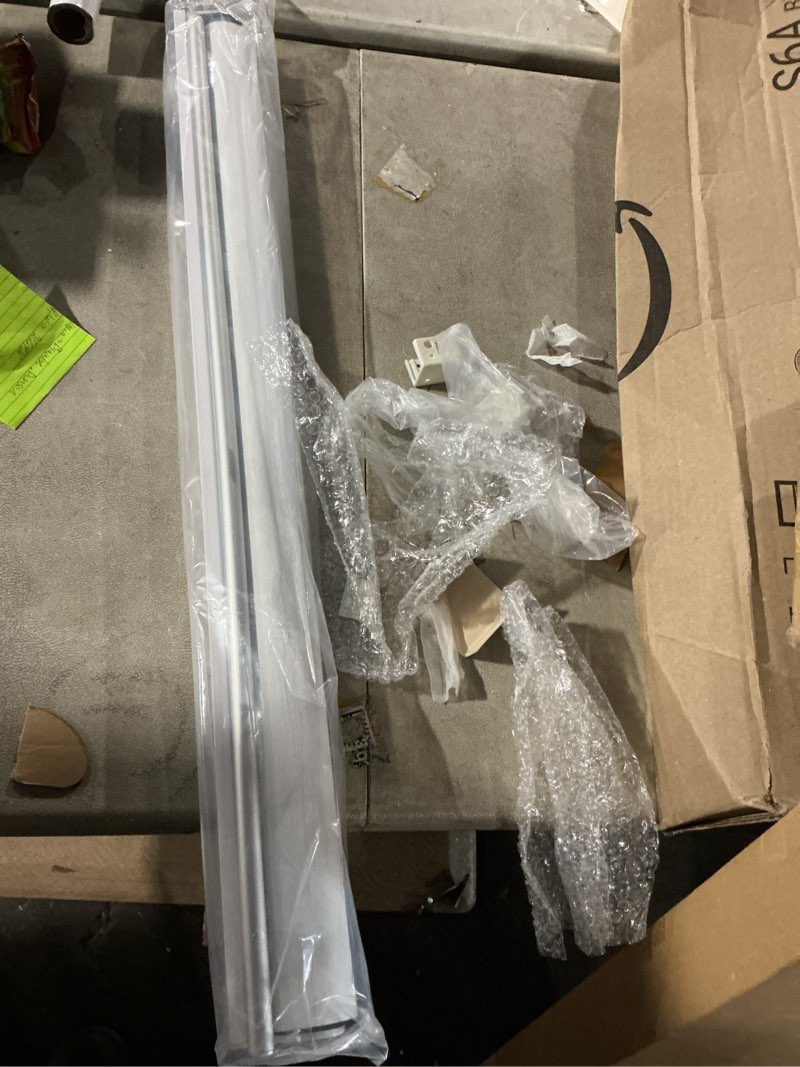 Condition photo showing Good Condition for genimo 100% blackout roller window shades, window blinds cordless with thermal insulated, uv protection fabric, mini french door blinds for home, office, bedroom, easy to install, grey, 33" w x 72" h grey 33"w x 72"h