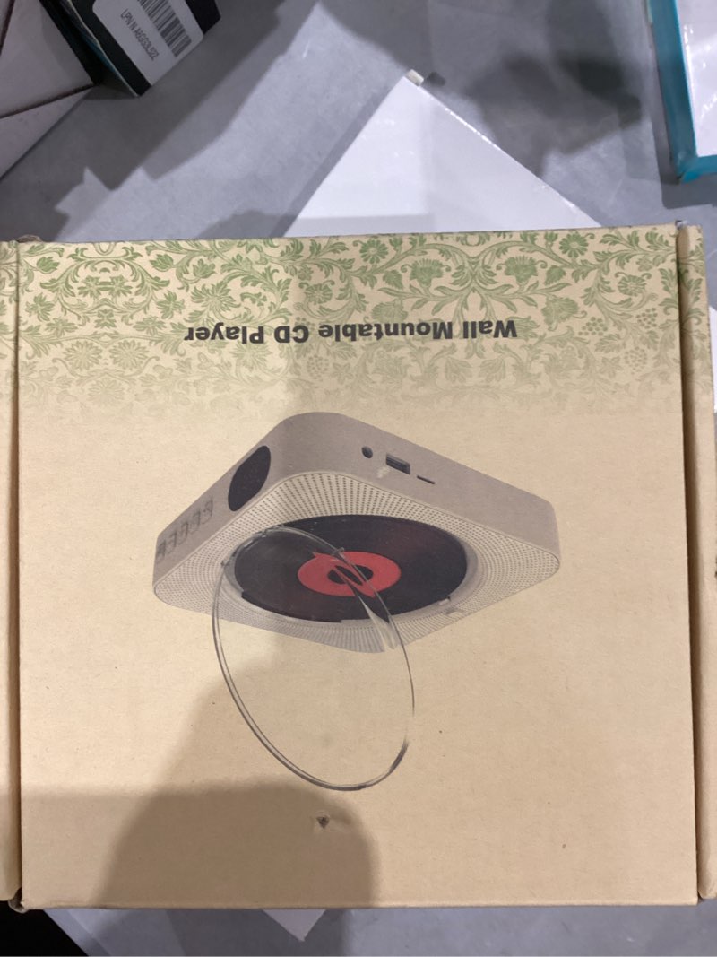 Condition photo showing Good Condition for Bluetooth Portable Home CD Music Player with Remote Control, Timer, Built-in Speakers and LED Display - FM Radio Boombox (White)