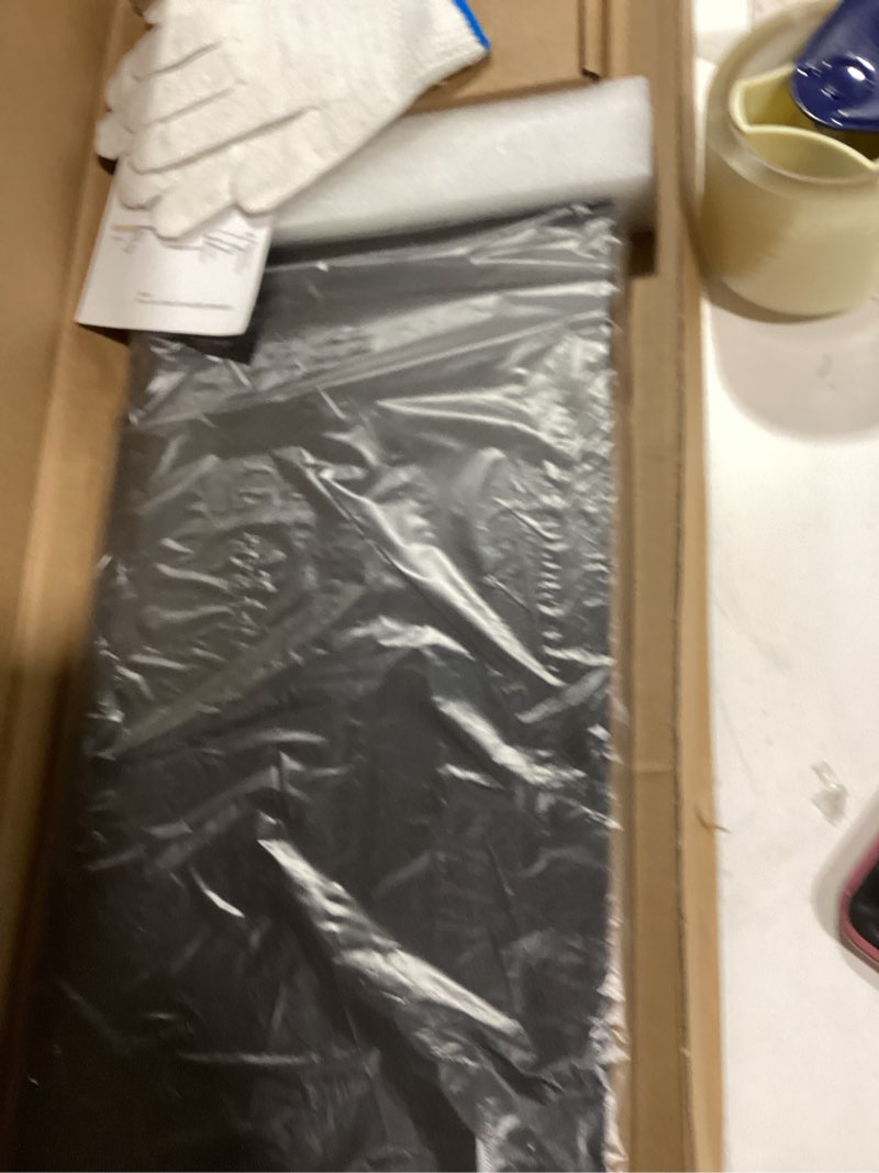 Condition photo showing New/Like New for ergonomics desk extender tray, 23.6x9.5" punch-free clamp on, foldable keyboard drawer tray, table mount arm wrist rest shelf, computer elbow arm support 23.6*9.5"(60*24cm) carbon