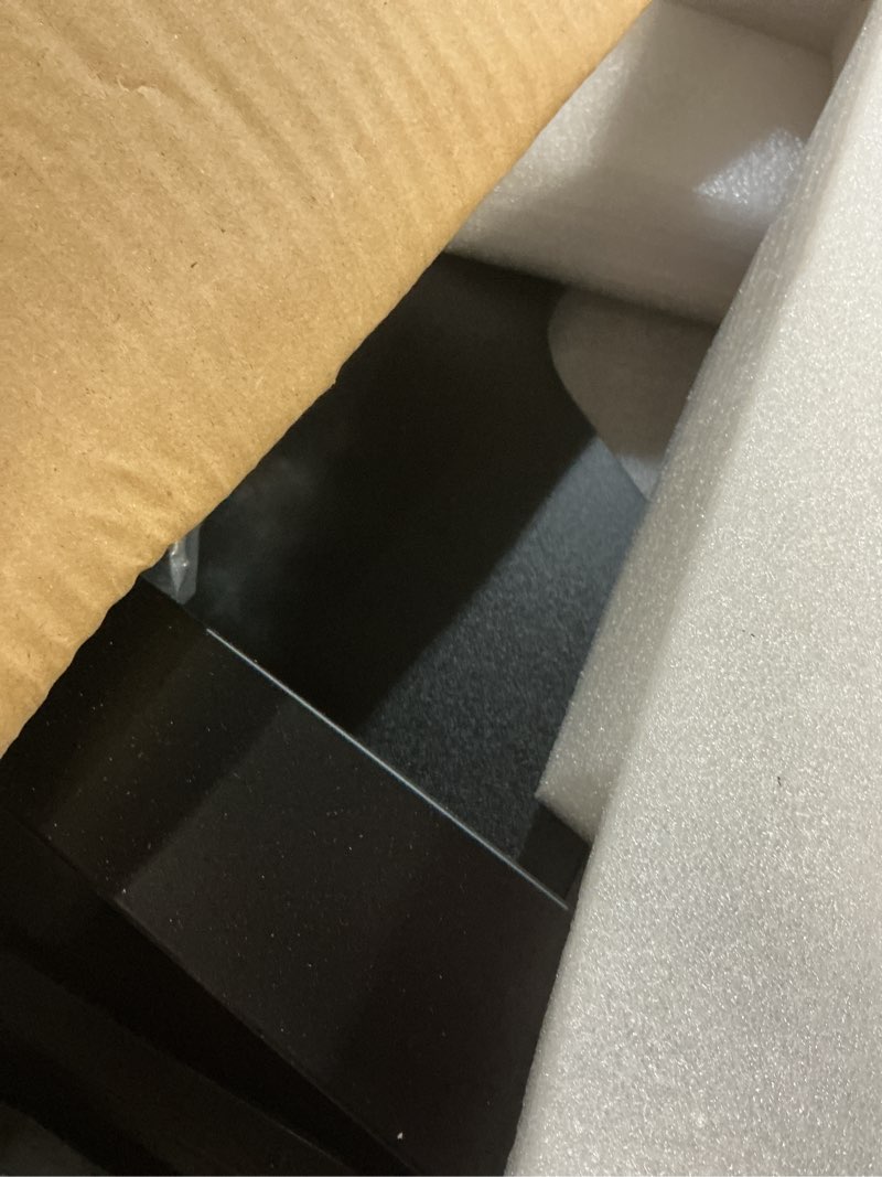 Condition photo showing Good Condition for bontec mobile standing desk with keyboard tray, mobile podium, rolling laptop sit stand desk on wheels, adjustable height desk up to 33lbs, portable computer workstation cart for living room, office black