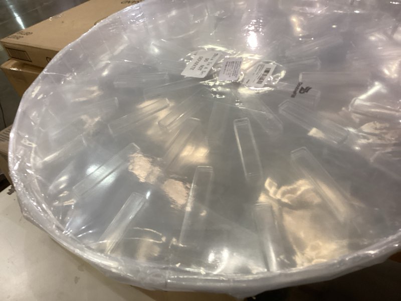 Condition photo showing New/Like New for 6 Pcs 25 Inch Plant Saucer Large Clear Plastic Flower Plant Trays Heavy Duty Round Water Catcher for Pots Indoors Outdoor Garden
