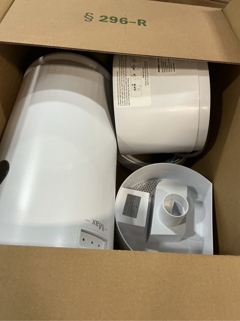 Condition photo showing As Is for 17L/4.5Gal Ultra Large Humidifiers for Bedroom 2000 sq ft, Quiet Humidifiers for Large Room, Tower Humidifier with 4 Mist Mode & Extension Tube for Home School Office Commercial Greenhouse Plants WHITE