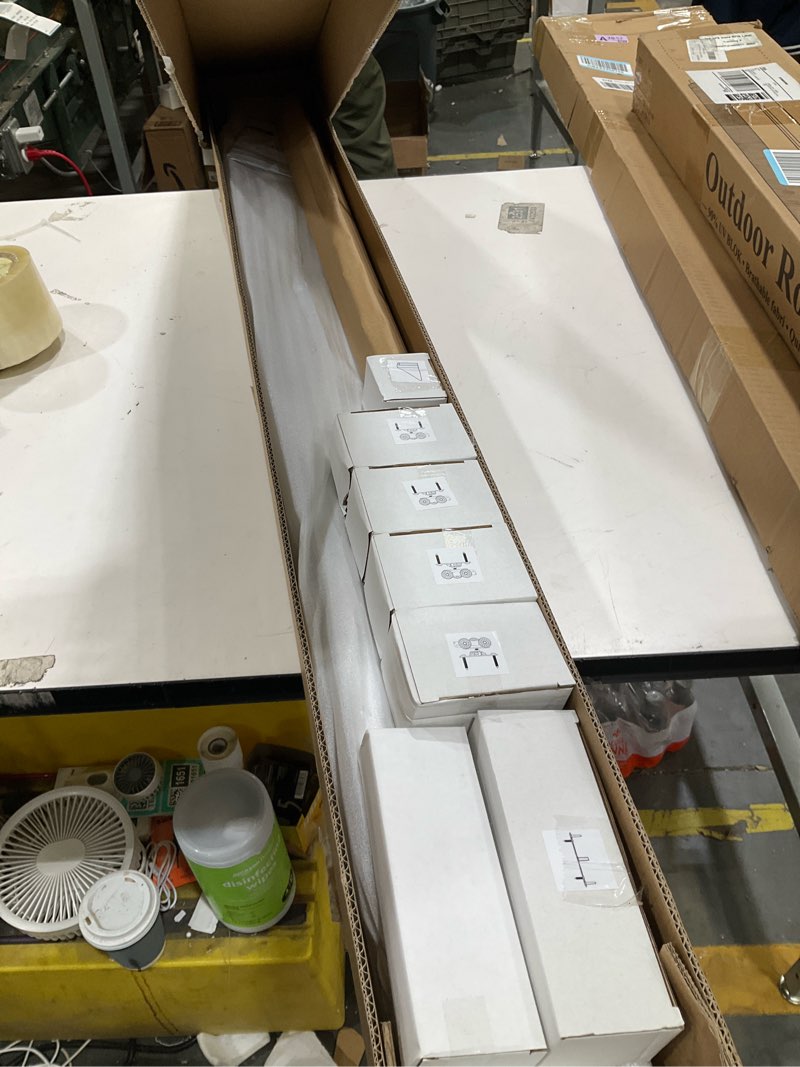 Condition photo showing Good Condition for heavy duty bypass sliding closet door track hardware 48",4ft aluminium pocket door track rail set, smoothly and quietly, for 2 door system xc40-48"