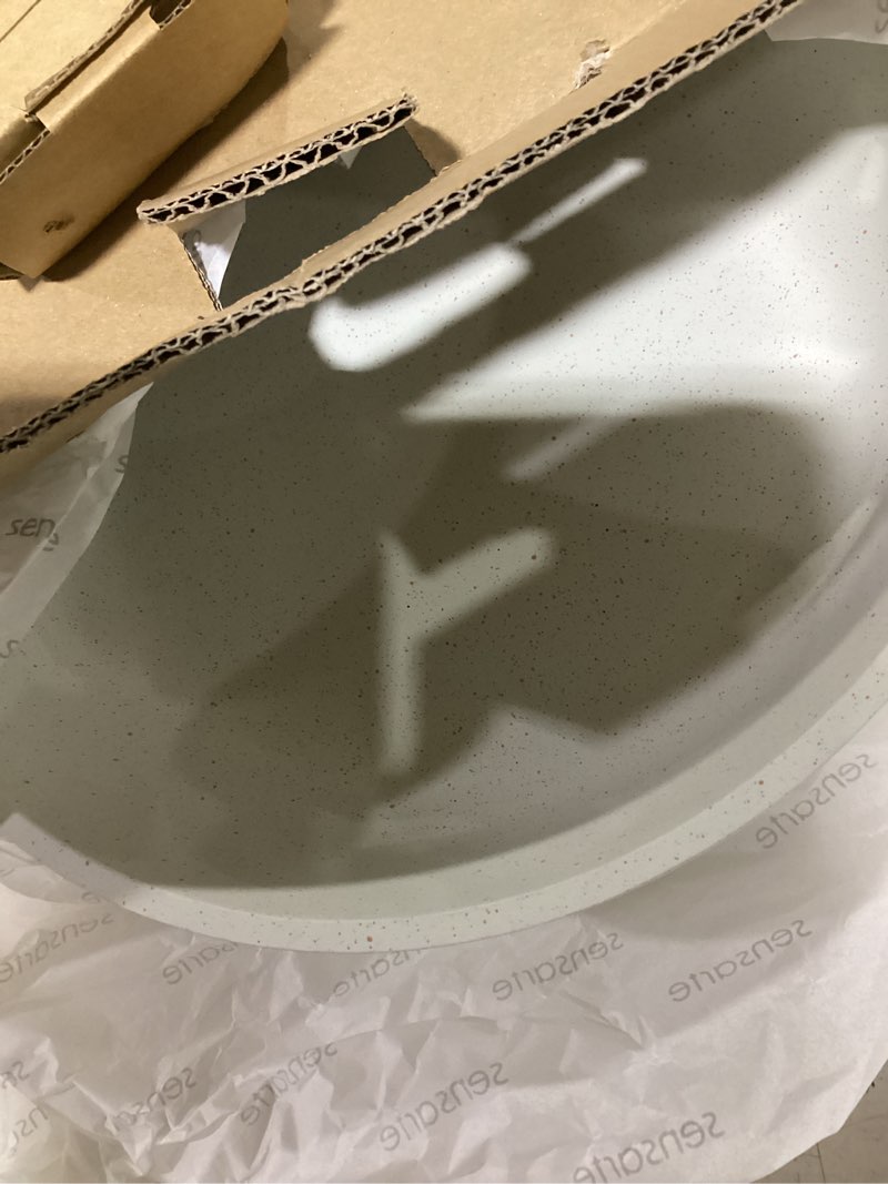 Condition photo showing Good Condition for sensarte nonstick ceramic frying pan skillet, 9.5 inch omelet pan, healthy non toxic chef pan, induction compatible egg pan with heat resistant handle, pfas-free 9.5 inch white