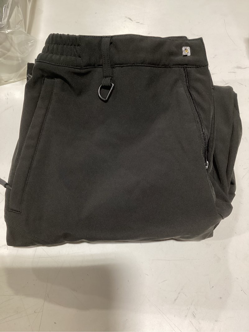 Condition photo showing New/Like New for Rdruko Men's Snow Pants Waterproof Insulated Winter Hiking Pants Snowboard Fleece Lined Softshell Ski Pants 36 Black