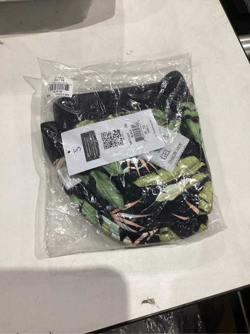 Condition photo showing New/Like New for Skye Women's Standard Isabella Wide Band Triangle Bikini Top Swimsuit, Bali Lush Palm