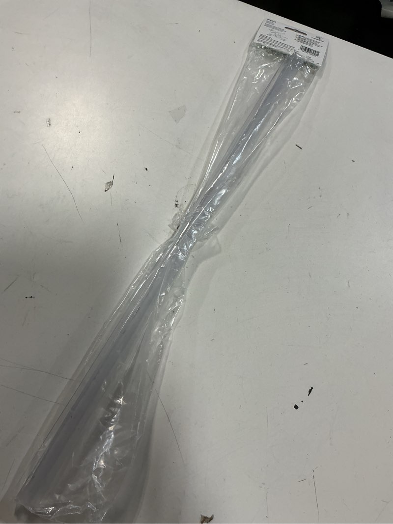 Condition photo showing Good Condition for prime-line m 6258 frameless shower door bottom seal for 3/8 in. thick glass doors – stop shower leaks and create a water barrier, 36 in., clear vinyl (single pack) clear 3/8 in. single flap