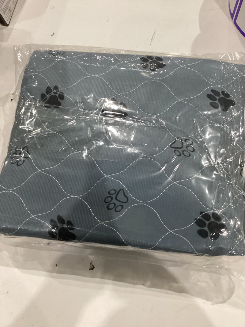 Condition photo showing Good Condition for fostanfly washable dog pee pads for dogs, 2-pack 41"x41" large reusable potty training pads, ultra-absorbent, leak-proof & non-slip, with 8 lanyards for playpen, crates & furniture, gray gray 41*41 inch (pack of 2)