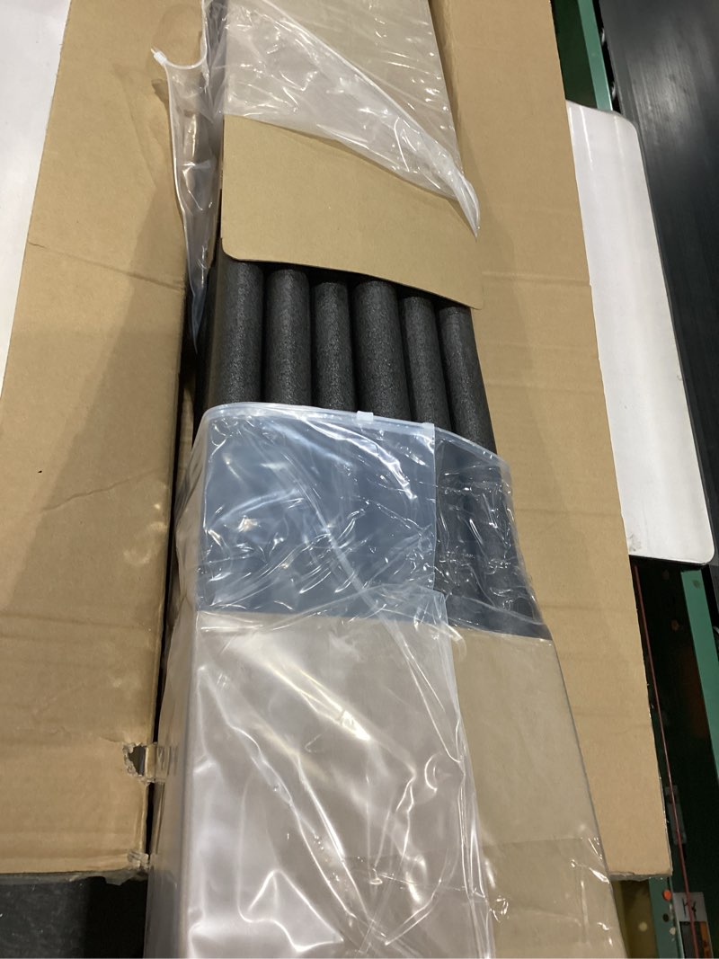 Condition photo showing New/Like New for Amylove 24 Pcs 3.3 Feet Foam Pipe Insulation Foam Tube Insulating Water Pipe Pool Swim Noodles Pre Slit Heat Preservation Pipes Covers for Tubing Outdoor Winter Freeze Protection(Black,1/2 Inch) 1/2 Inch Black 24