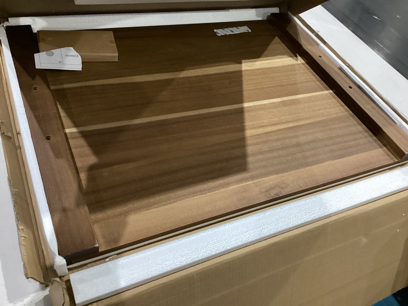 Condition photo showing New/Like New for gashell noodle board stove cover with handles for electric, gas stove top (acacia wood) natutal acacia