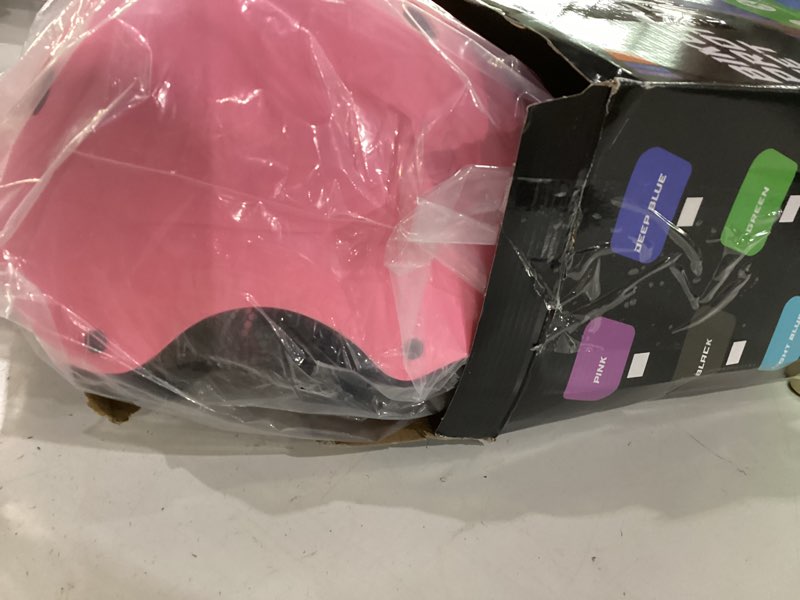 Condition photo showing Good Condition for kids bike helmet set, adjustable helmet for ages 2-3-5-8-14 year boys girls, toddler pad set with knee and elbow pads for bike, roller, skating, scooter, longboard and more sports, 6 color m: 21.3"-22.4"/8-14 years old pink