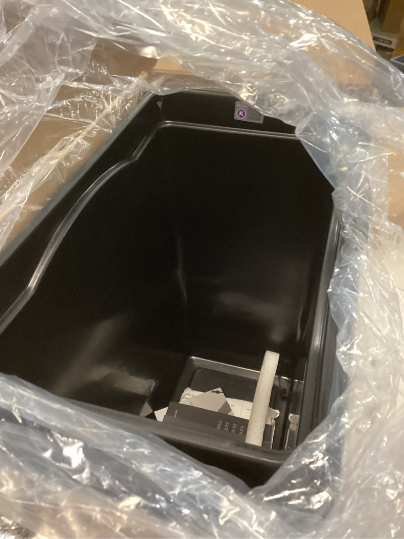 Condition photo showing As Is for simplehuman 30 Liter / 8 Gallon Under Counter Kitchen Cabinet Pull-Out Trash Can, Heavy-Duty Steel Frame 30 Liter Trash Can